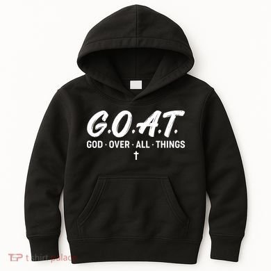 GOAT God Over All Things Kids Hoodie
