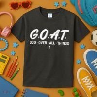 GOAT God Over All Things Kids T-Shirt thumb 3