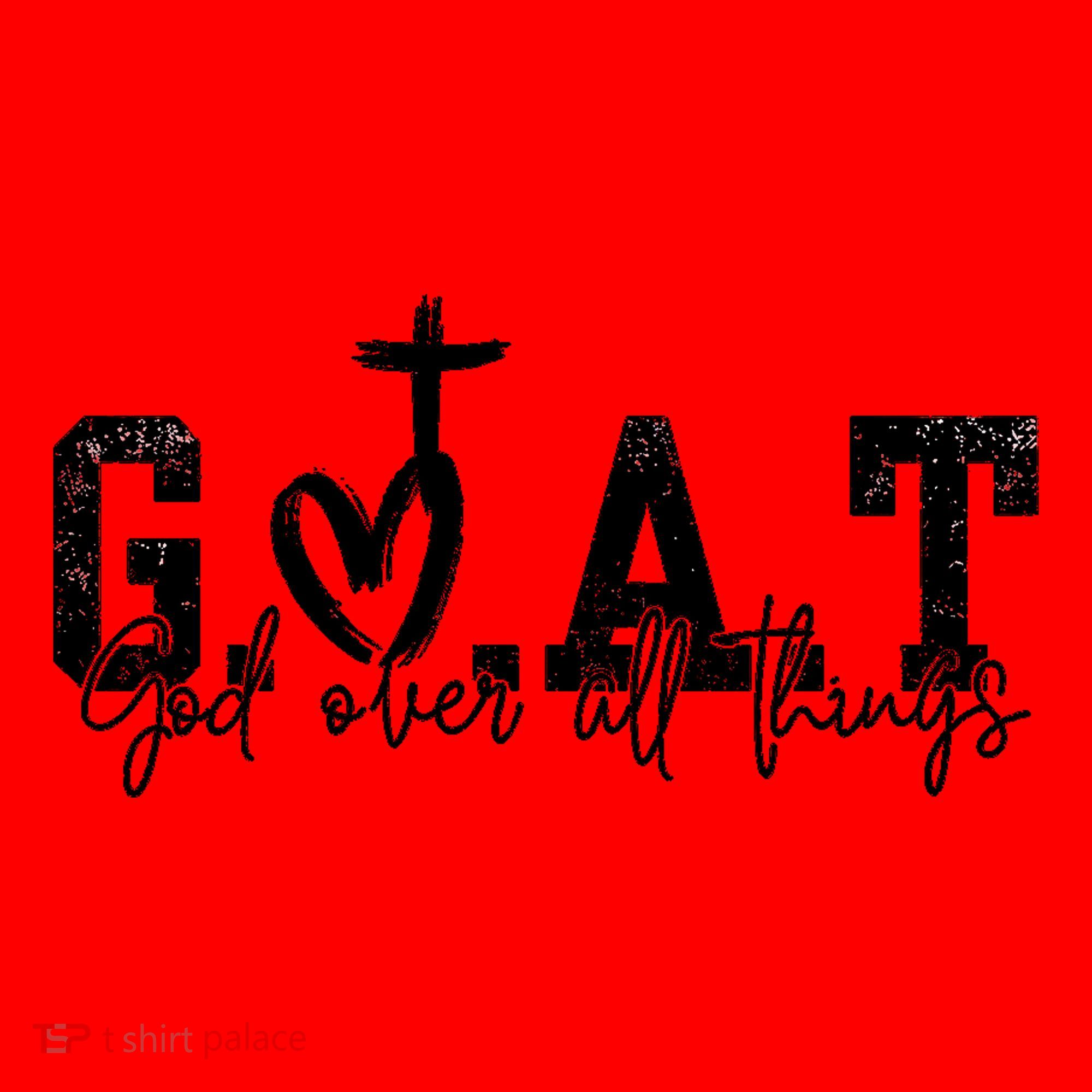 Goat God Over All Things Santa Hat