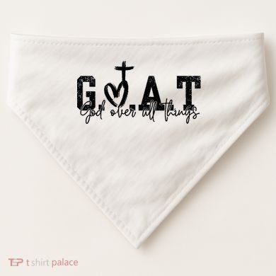 Goat God Over All Things USA-Made Doggie Bandana