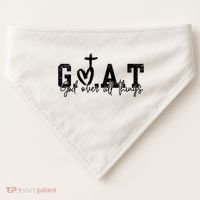 Goat God Over All Things USA-Made Doggie Bandana thumb 0
