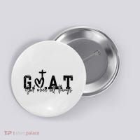 Goat God Over All Things Button thumb 0