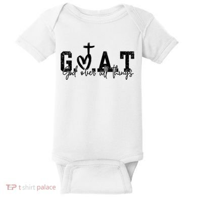 Goat God Over All Things Baby Bodysuit
