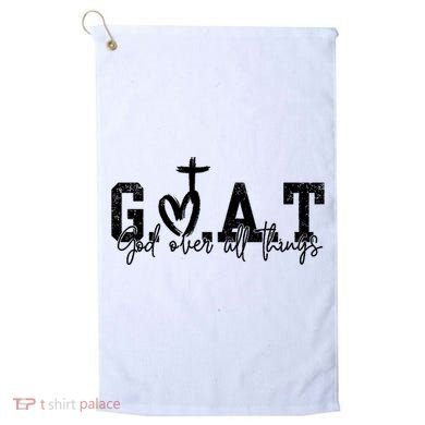 Goat God Over All Things Golf Towel