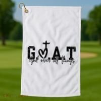 Goat God Over All Things Golf Towel thumb 1