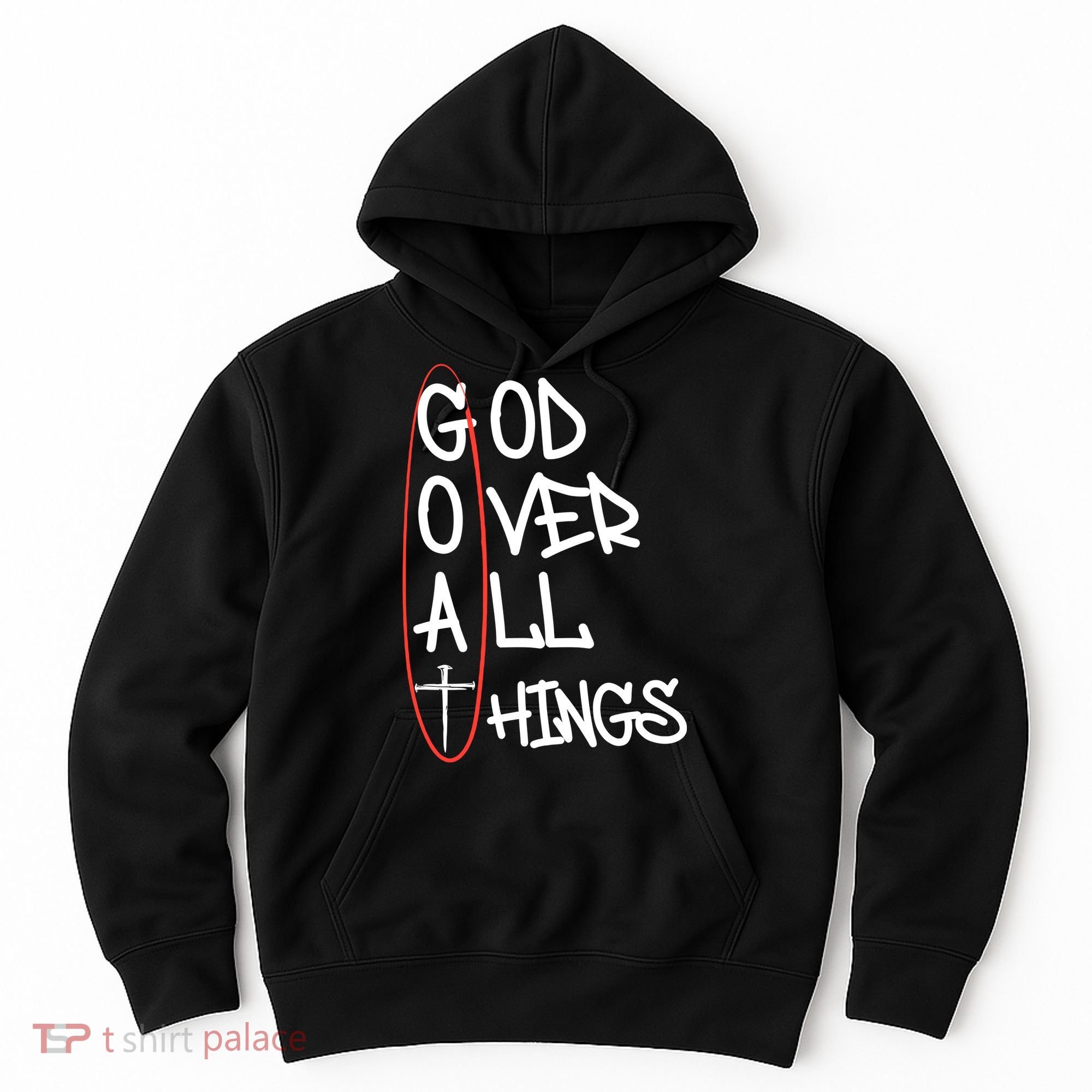 Goat God Over All Things Faith Christian Hoodie