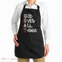 Goat God Over All Things Faith Christian Apron thumb 2