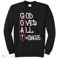 Goat God Over All Things Faith Christian Sweatshirt thumb 0