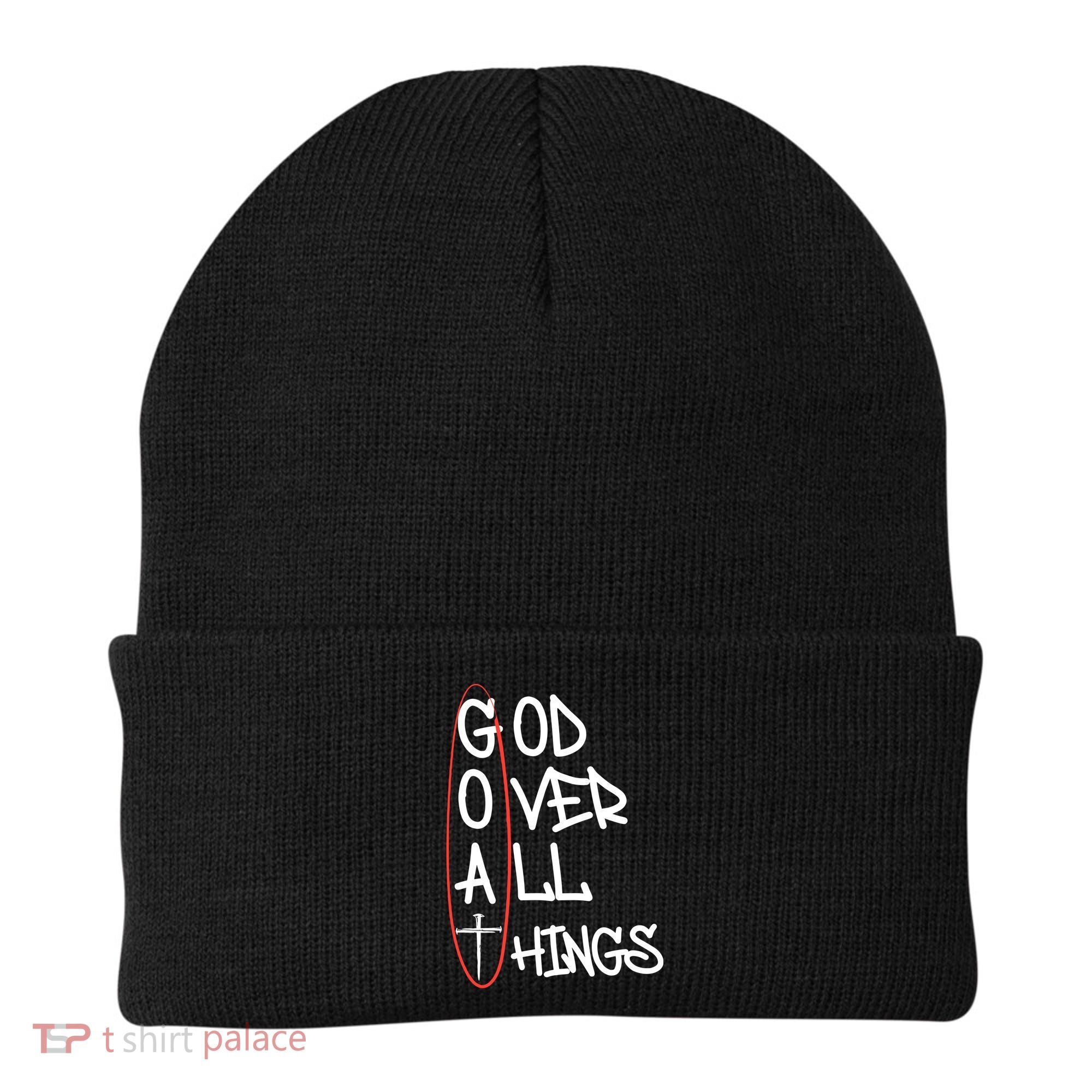 Goat God Over All Things Faith Christian Beanie