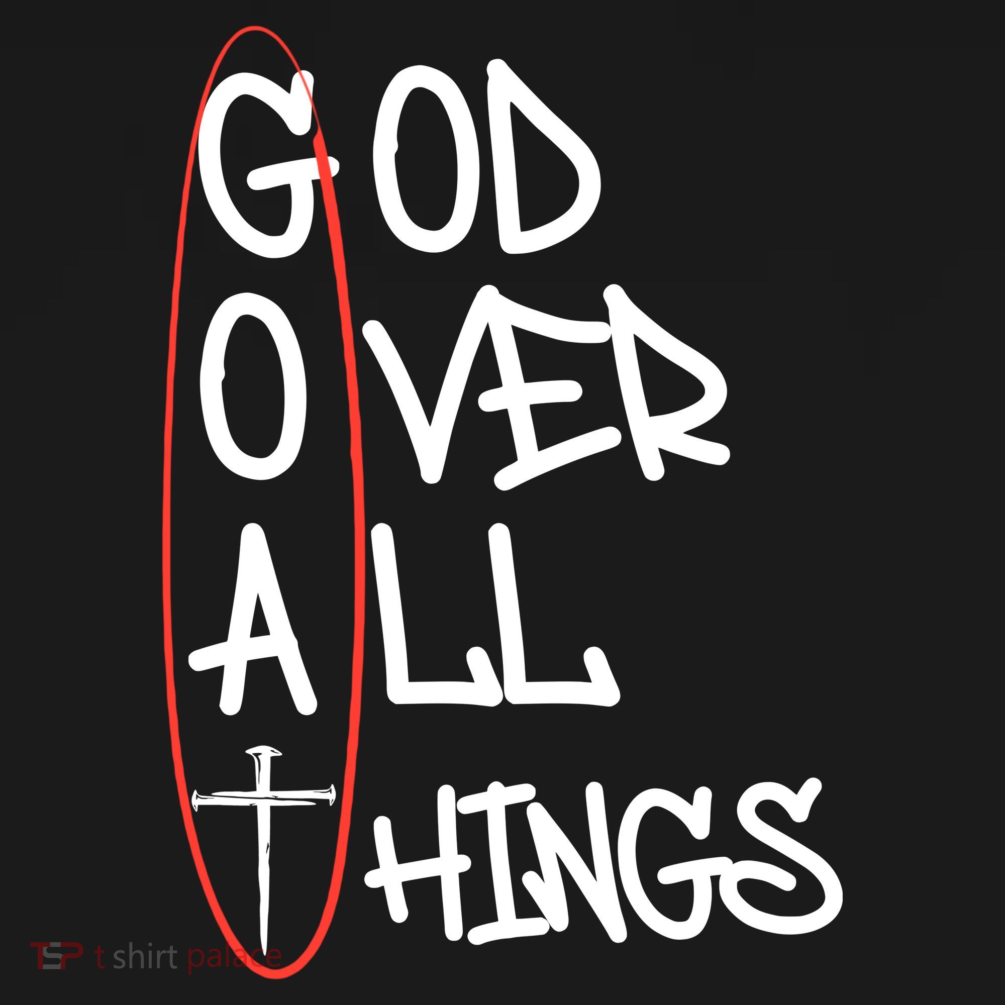 Goat God Over All Things Faith Christian Polo