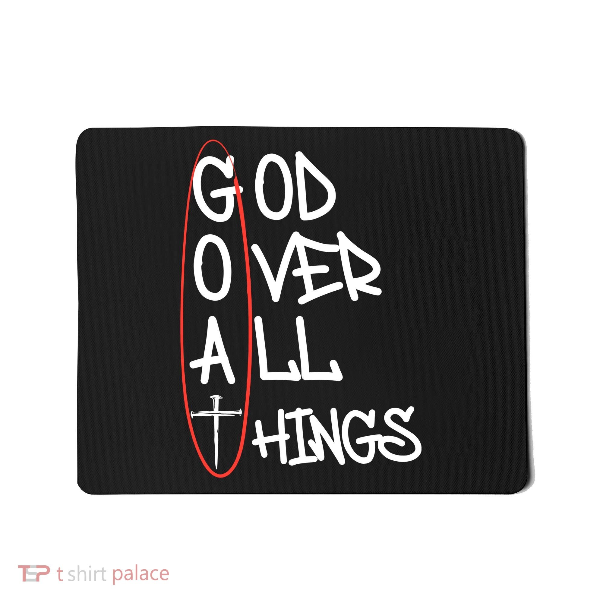 Goat God Over All Things Faith Christian Mousepad