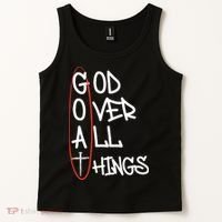 Goat God Over All Things Faith Christian Tank Top thumb 2