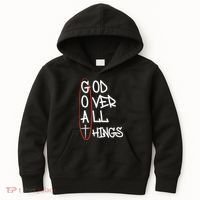 Goat God Over All Things Faith Christian Kids Hoodie thumb 0