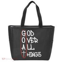 Goat God Over All Things Faith Christian Tote Bag thumb 0