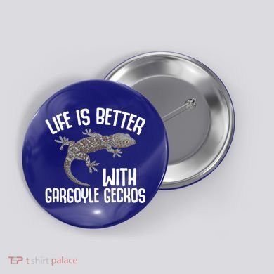 Gargoyle Gecko Owner Lizard Keeping Reptile Keeper Cool Gift Button