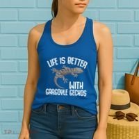 Gargoyle Gecko Owner Lizard Keeping Reptile Keeper Cool Gift Women's Tank Top thumb 2