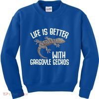 Gargoyle Gecko Owner Lizard Keeping Reptile Keeper Cool Gift Kids Sweatshirt thumb 0
