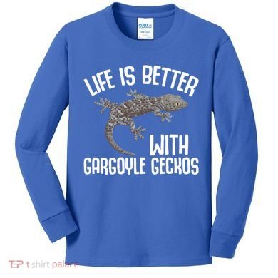 Gargoyle Gecko Owner Lizard Keeping Reptile Keeper Cool Gift Kids Long Sleeve Shirt