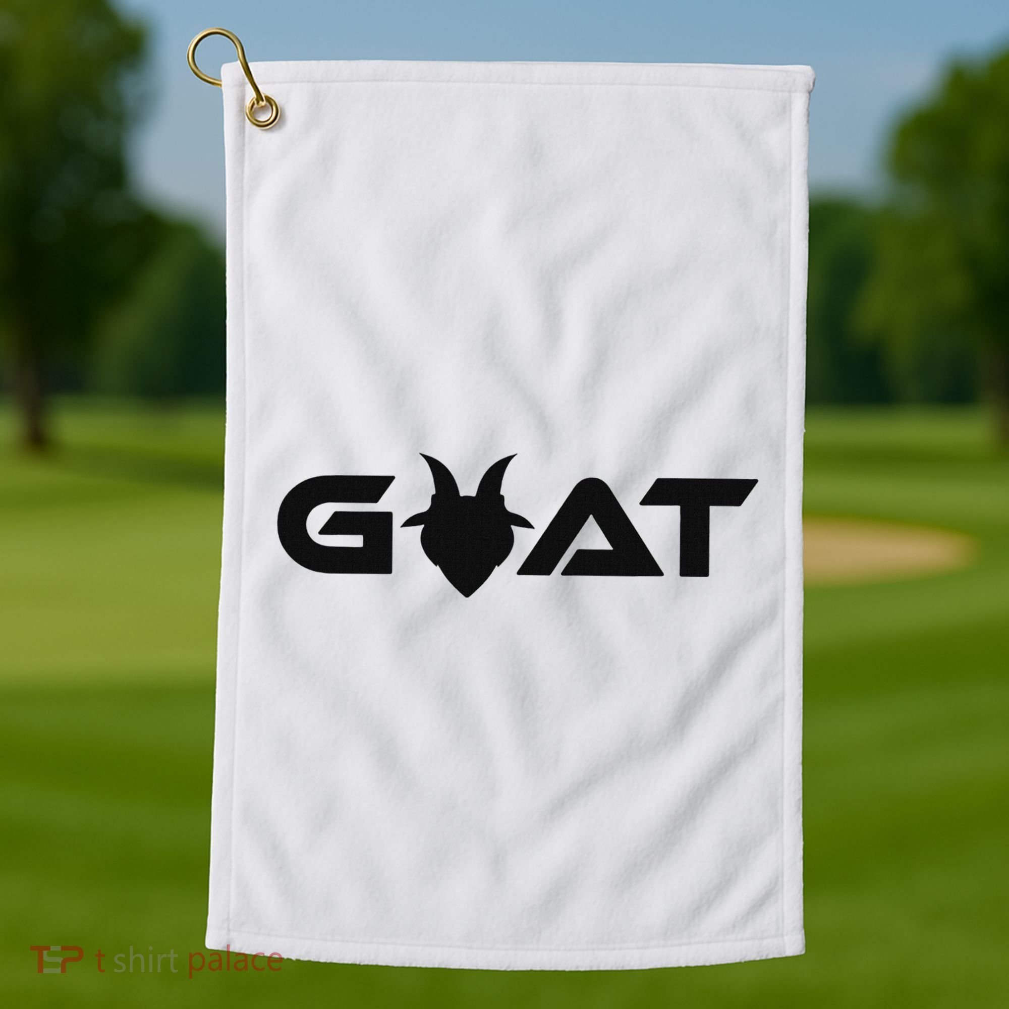Goat God Over All Things Golf Towel