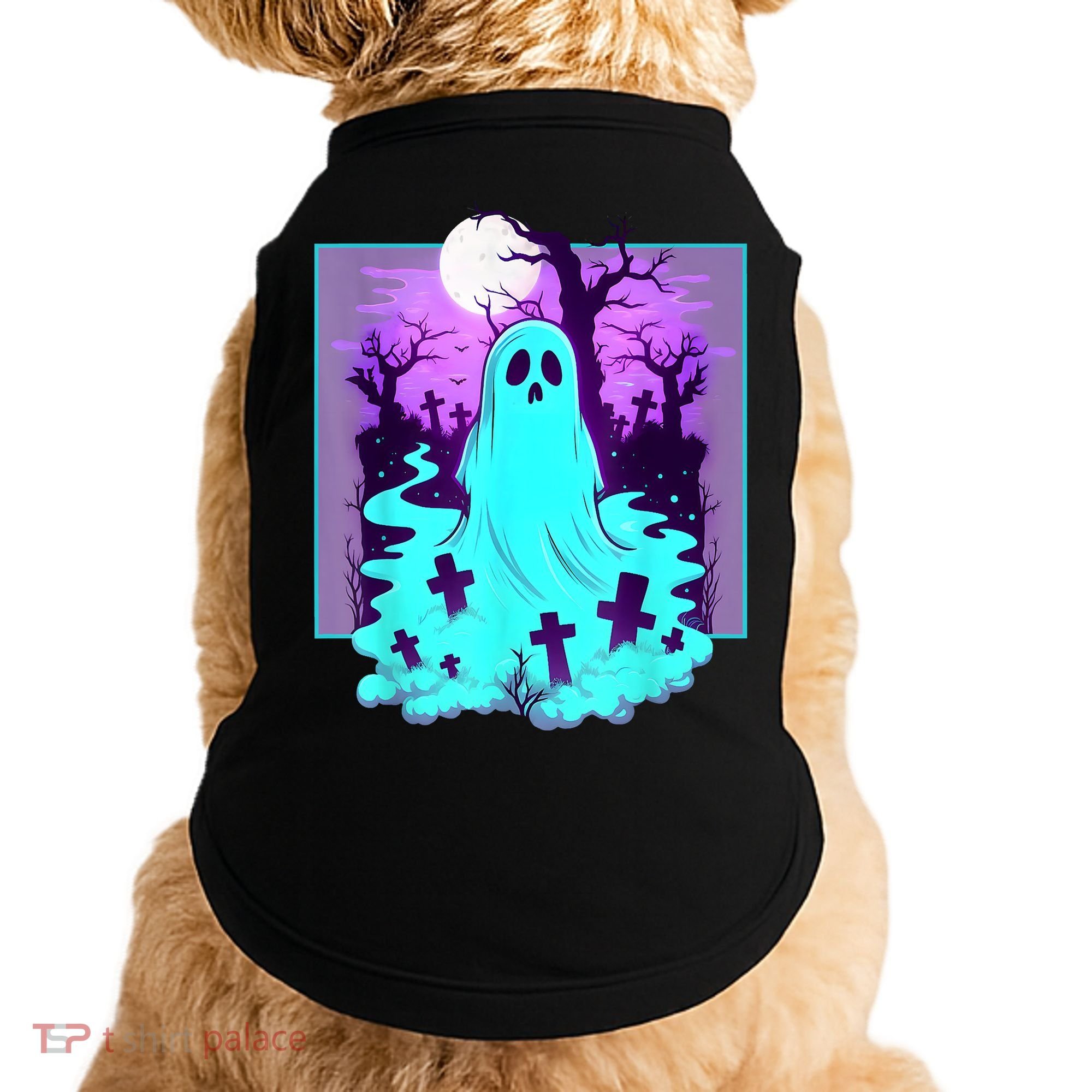 Ghost Graveyard Pastel Goth Cute Spooky Halloween Aesthetic Doggie Tank