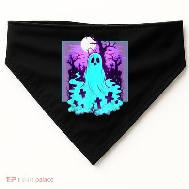 Ghost Graveyard Pastel Goth Cute Spooky Halloween Aesthetic USA-Made Doggie Bandana