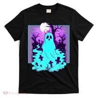Ghost Graveyard Pastel Goth Cute Spooky Halloween Aesthetic T-Shirt thumb 0