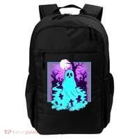 Ghost Graveyard Pastel Goth Cute Spooky Halloween Aesthetic Backpack thumb 0