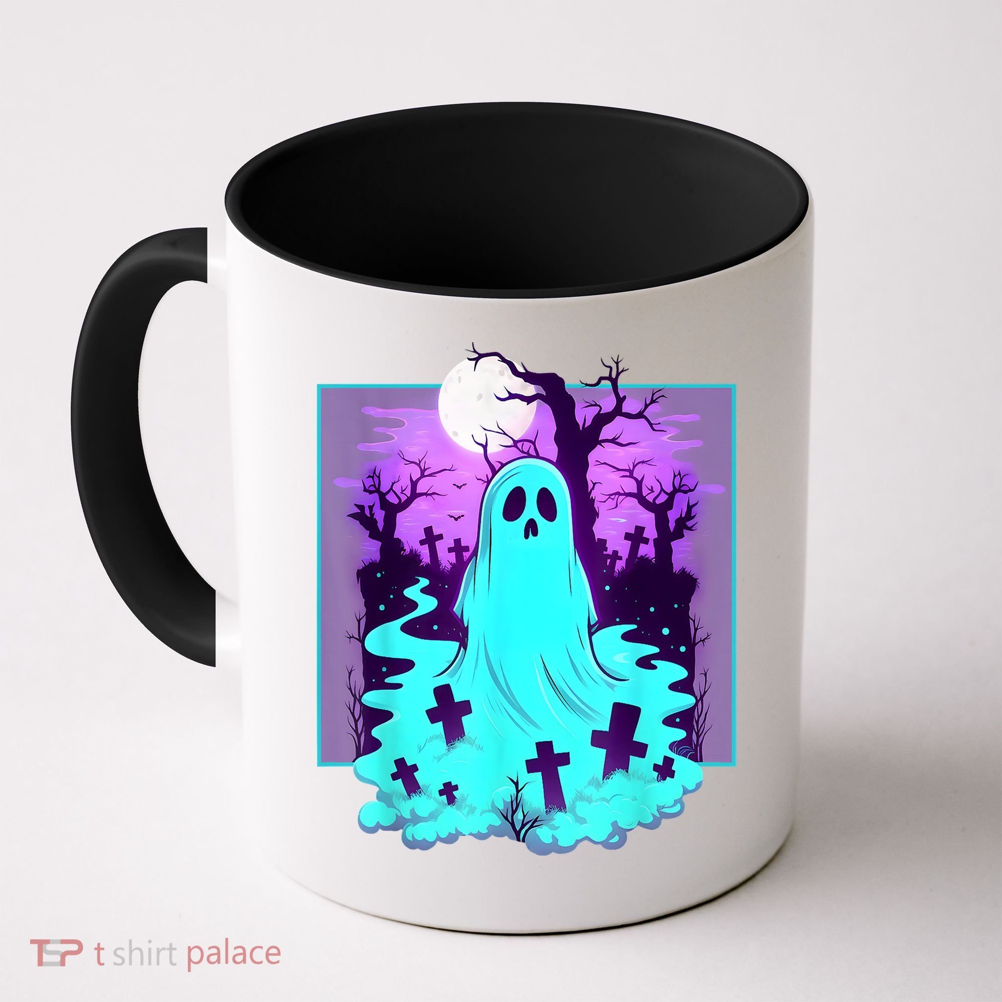 Ghost Graveyard Pastel Goth Cute Spooky Halloween Aesthetic Coffee Mug