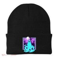 Ghost Graveyard Pastel Goth Cute Spooky Halloween Aesthetic Beanie thumb 0
