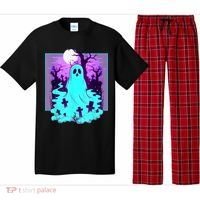 Ghost Graveyard Pastel Goth Cute Spooky Halloween Aesthetic Pajama Set thumb 0