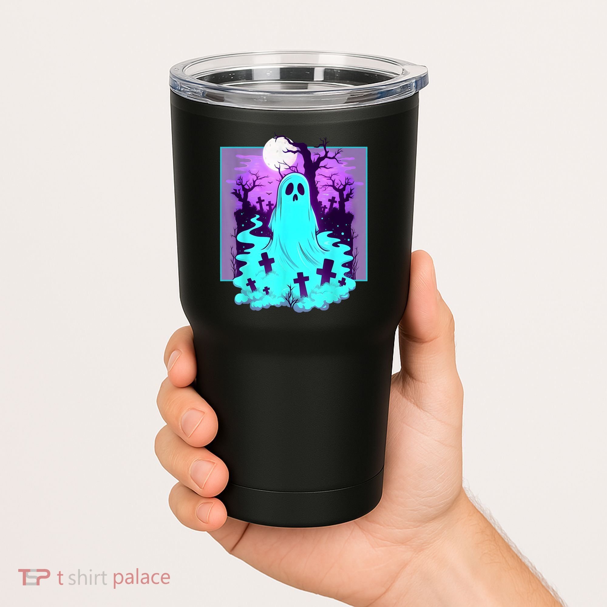 Ghost Graveyard Pastel Goth Cute Spooky Halloween Aesthetic Tumbler