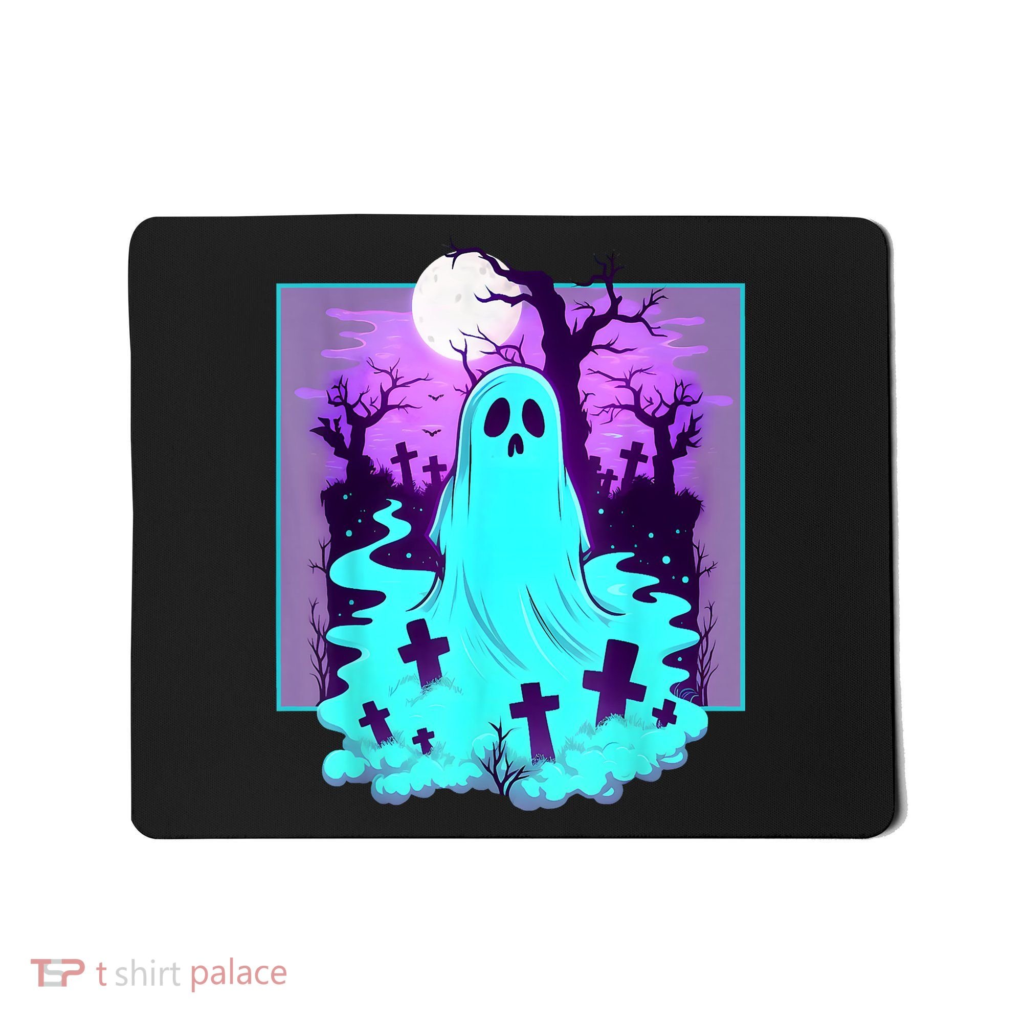 Ghost Graveyard Pastel Goth Cute Spooky Halloween Aesthetic Mousepad