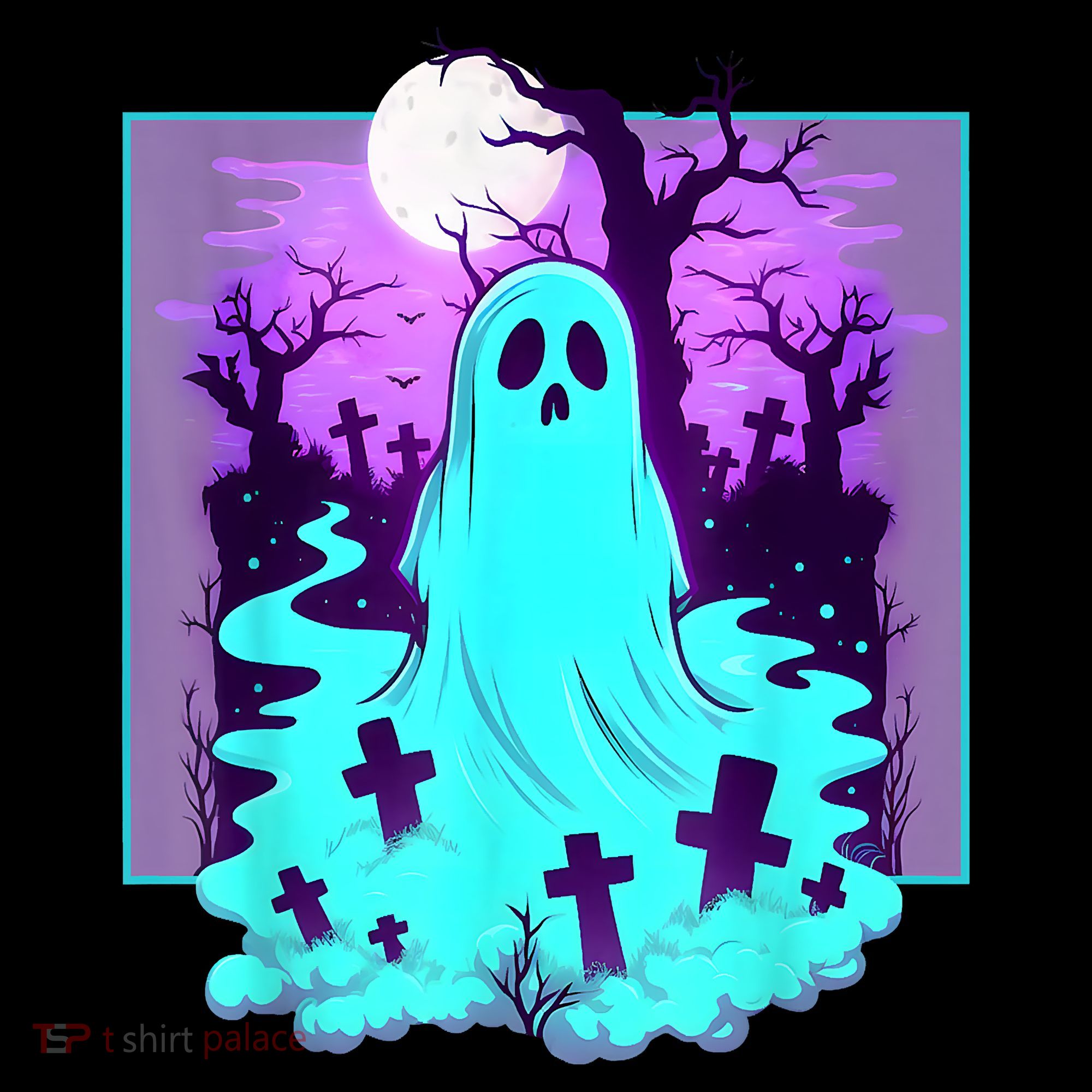 Ghost Graveyard Pastel Goth Cute Spooky Halloween Aesthetic Mousepad