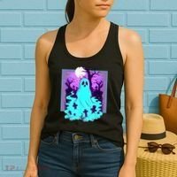 Ghost Graveyard Pastel Goth Cute Spooky Halloween Aesthetic Women's Tank Top thumb 2