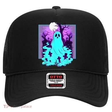 Ghost Graveyard Pastel Goth Cute Spooky Halloween Aesthetic Hat
