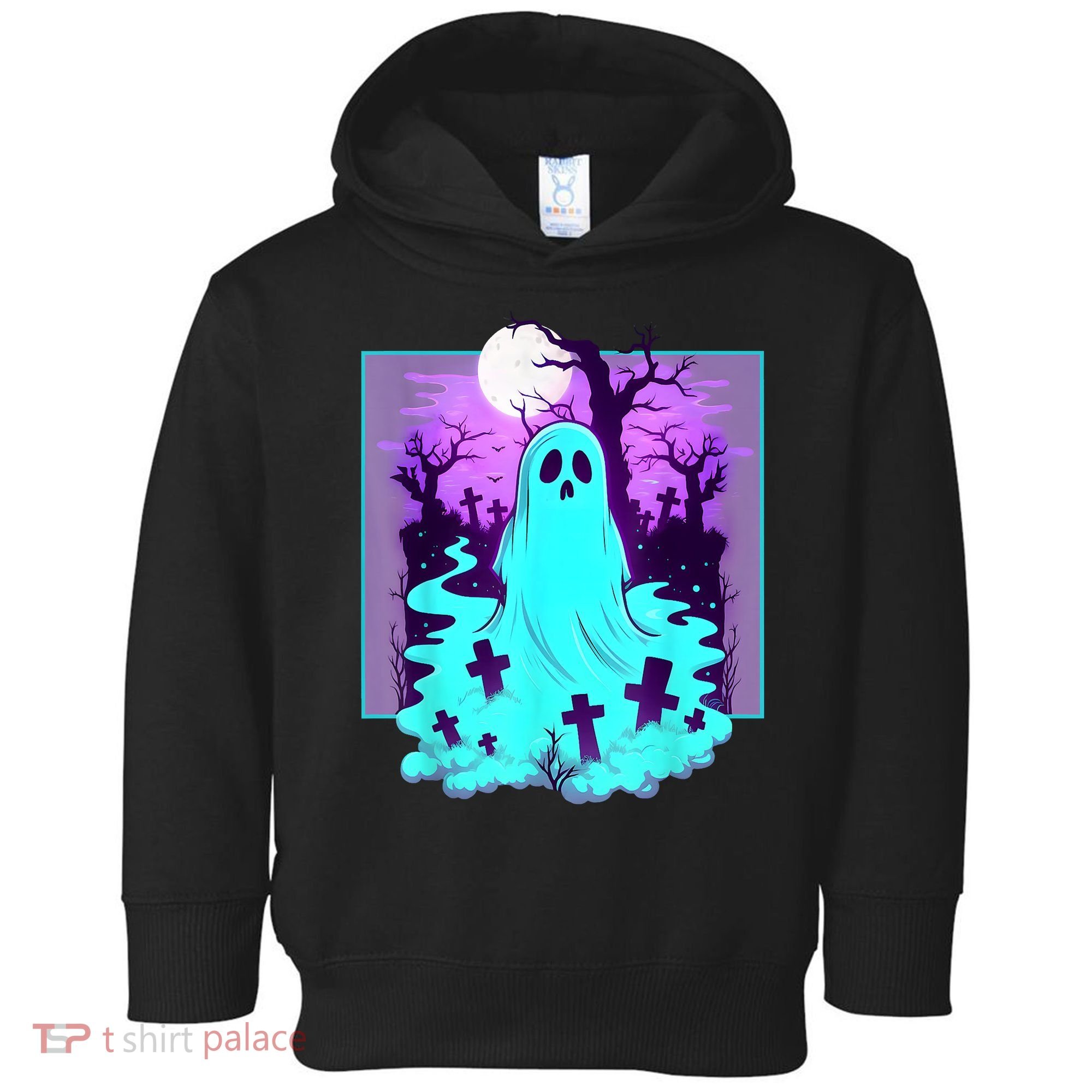 Ghost Graveyard Pastel Goth Cute Spooky Halloween Aesthetic Toddler Hoodie
