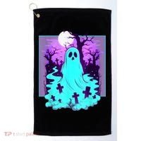 Ghost Graveyard Pastel Goth Cute Spooky Halloween Aesthetic Golf Towel thumb 0