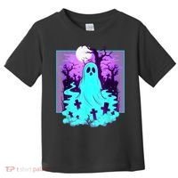 Ghost Graveyard Pastel Goth Cute Spooky Halloween Aesthetic Toddler T-Shirt thumb 0