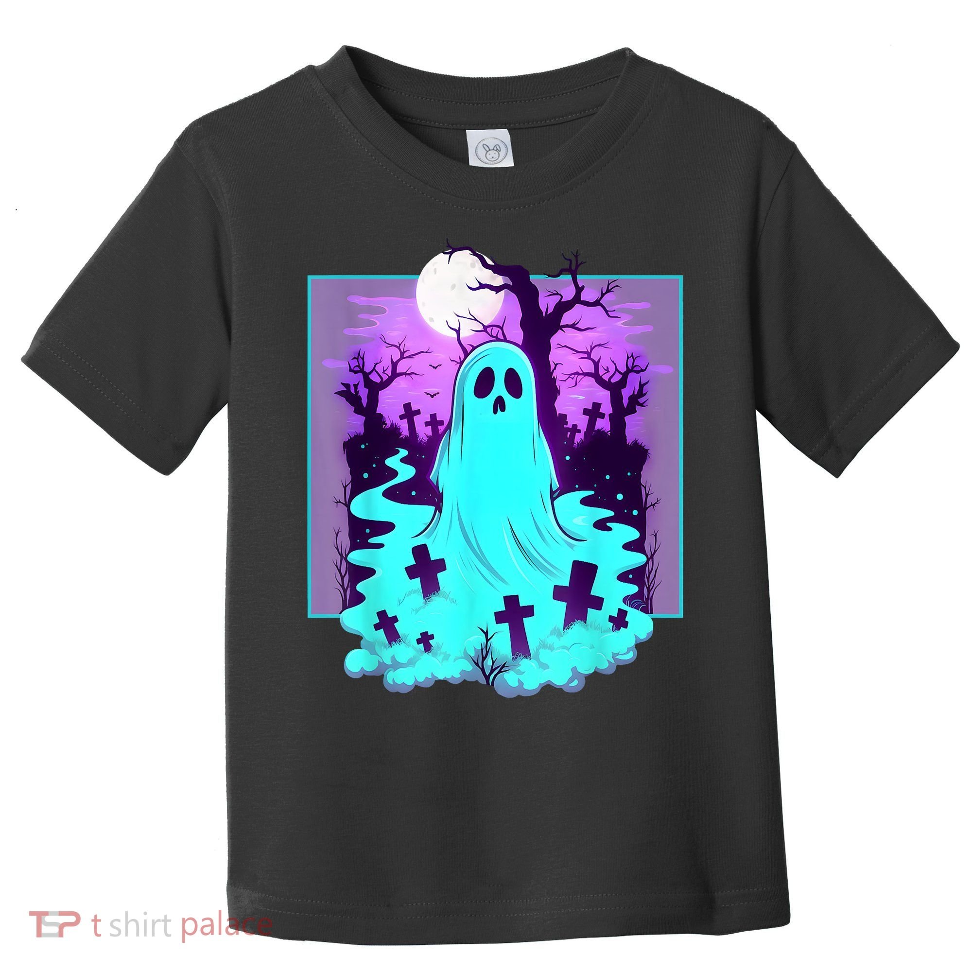 Ghost Graveyard Pastel Goth Cute Spooky Halloween Aesthetic Toddler T-Shirt