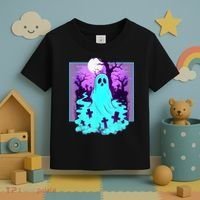 Ghost Graveyard Pastel Goth Cute Spooky Halloween Aesthetic Toddler T-Shirt thumb 3