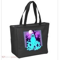 Ghost Graveyard Pastel Goth Cute Spooky Halloween Aesthetic Tote Bag thumb 2