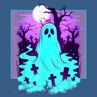 Ghost Graveyard Pastel Goth Cute Spooky Halloween Aesthetic Women's Sweatshirt thumb 2