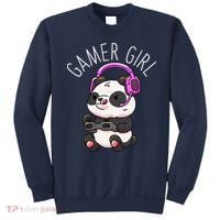 Gamer Girl Panda Gaming Pandas Video Game Sweatshirt thumb 0