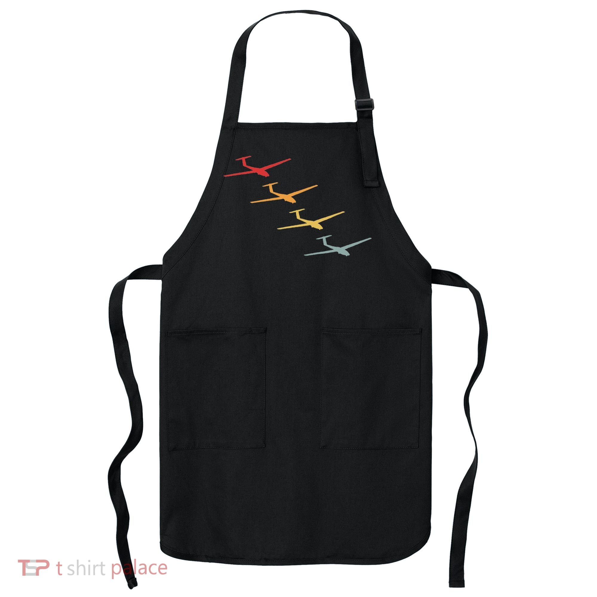 Glider Gliding Plane Retro Sailplane Flying Pilot Aviation Apron