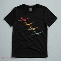 Glider Gliding Plane Retro Sailplane Flying Pilot Aviation T-Shirt thumb 5