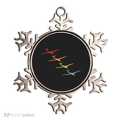 Glider Gliding Plane Retro Sailplane Flying Pilot Aviation Ornament