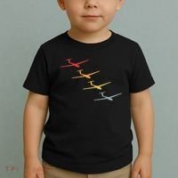 Glider Gliding Plane Retro Sailplane Flying Pilot Aviation Toddler T-Shirt thumb 2