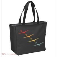 Glider Gliding Plane Retro Sailplane Flying Pilot Aviation Tote Bag thumb 2