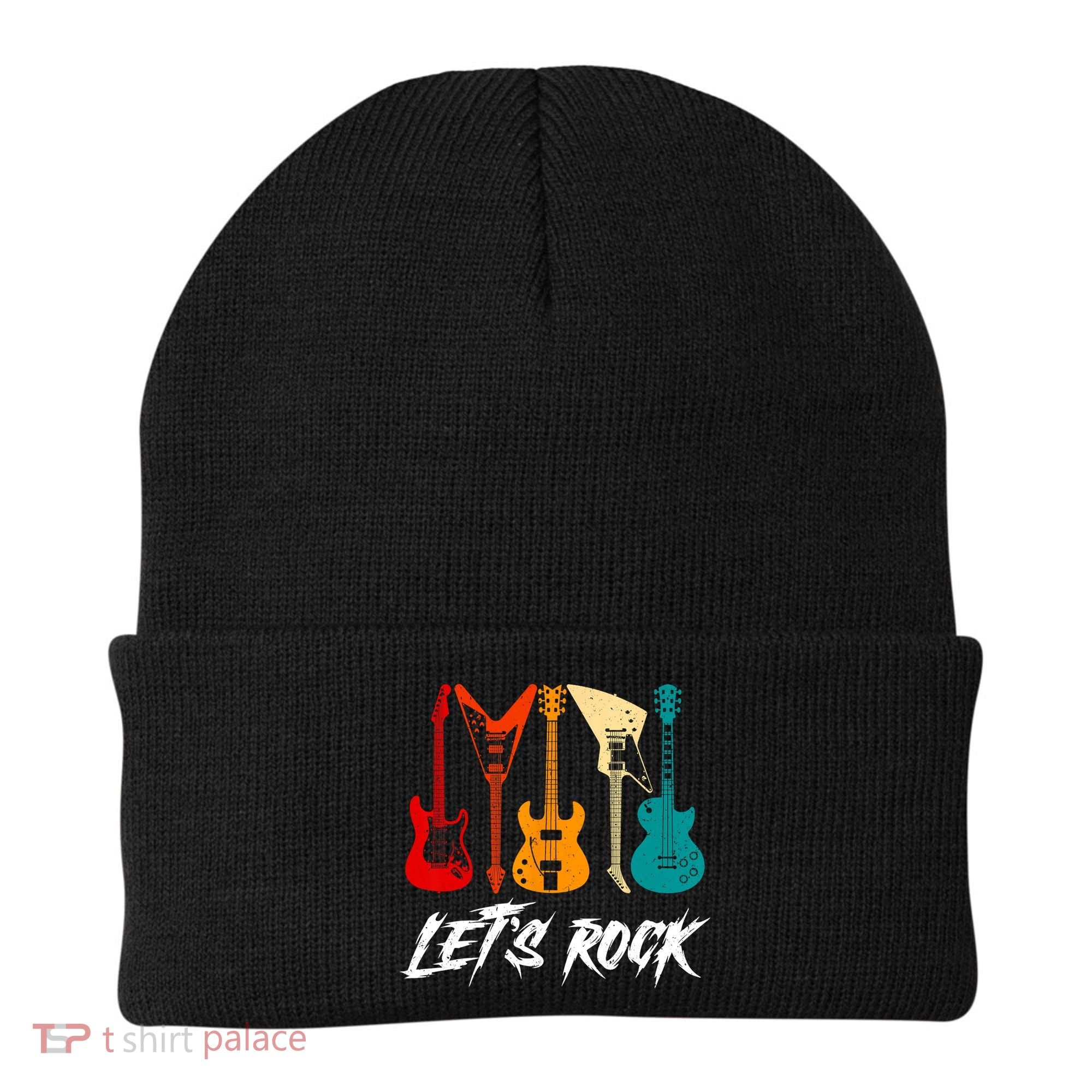 Guitarist Guitar Player Rock Music Lover Guitar Beanie
