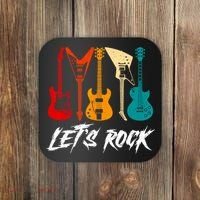 Guitarist Guitar Player Rock Music Lover Guitar Coaster thumb 0